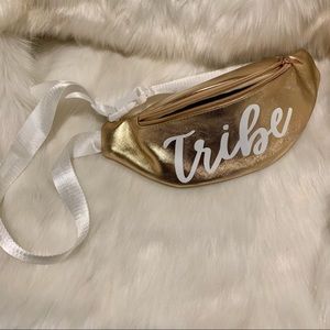 Bride Tribe Boutique | Rose Gold Metallic Fanny Pack Adjustable Waist Band Bag
